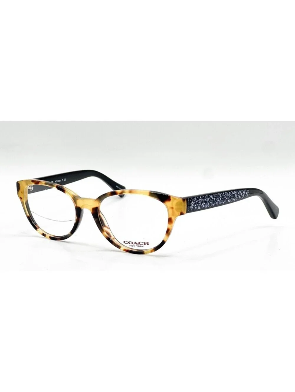 Coach HC 6069 5311 Tokyo Tortoise Black Cat Eye Eyeglass Frames 51-17-135